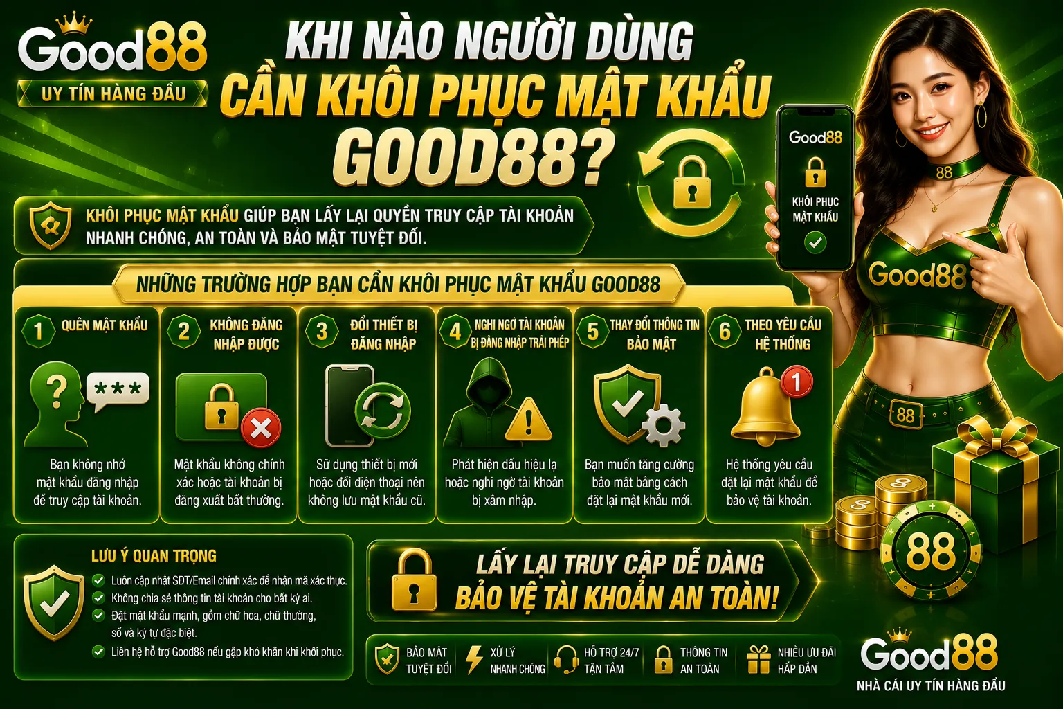 Quên Mật Khẩu Good88 – Cách Khôi Phục Tài Khoản 1 Khi nào người dùng cần khôi phục mật khẩu Good88?